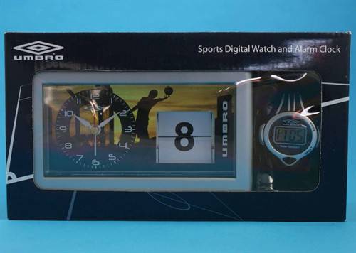 Brand New Umbro Sports watch and alarm clock set - NO RESERVE - BARGAIN