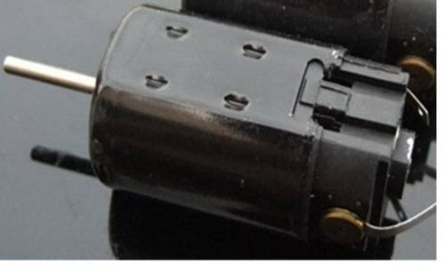 DC motor, 5 Pole 12V skew wound single shaft motor for model trains, boats etc.