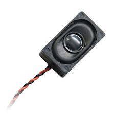 Digitrax SP26158B Rectangular 26.5mm x 15.5mm x 9mm 8 Ohm Box Speaker with enclosure and wires