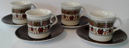 RETRO - Ridgway Coffee Cups and Saucers