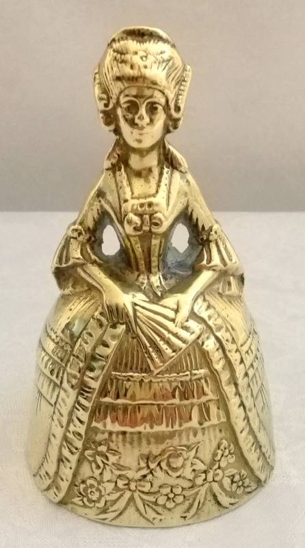 Vintage Brass bell or victorian woman figurine - wonderful piece