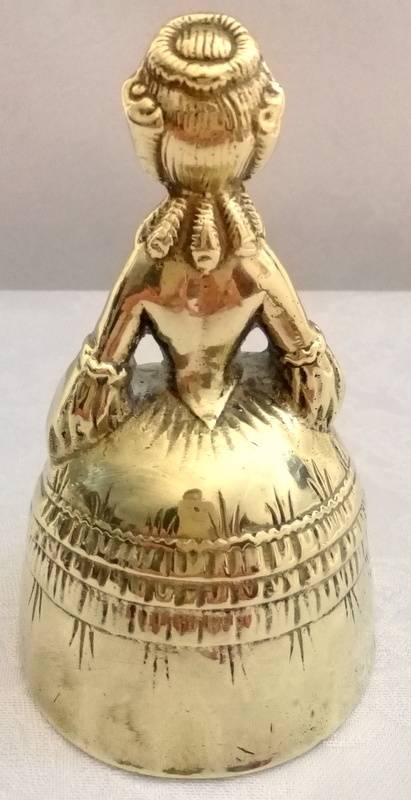 Vintage Brass bell or victorian woman figurine - wonderful piece