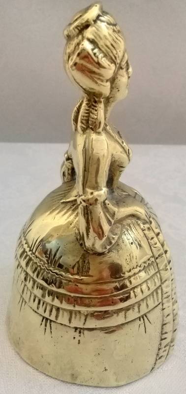 Vintage Brass bell or victorian woman figurine - wonderful piece