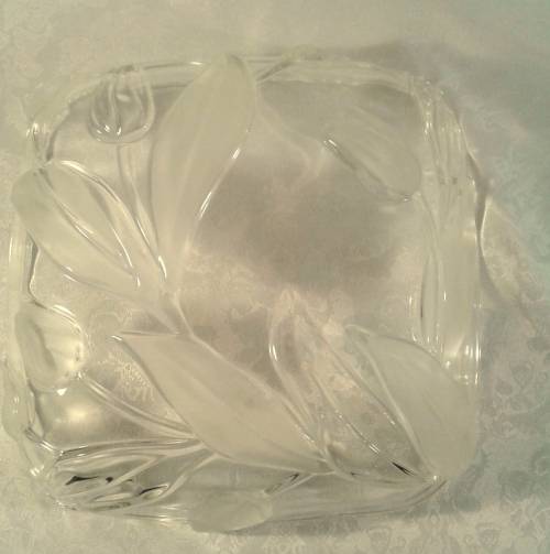 Walther- Glas (Germany) Nadine serving dish.  Beautiful tulips.