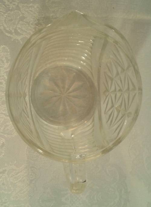 Lovely sugar creamer - pressed glass 1960's