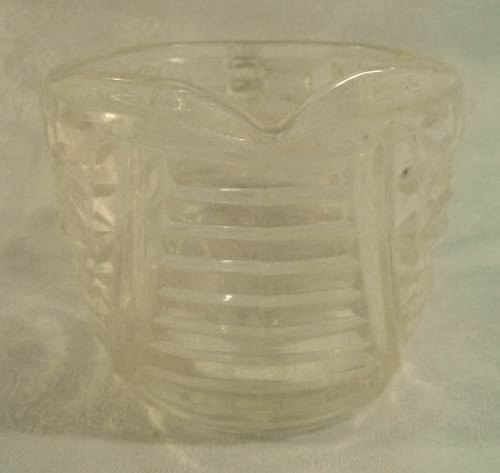 Lovely sugar creamer - pressed glass 1960's