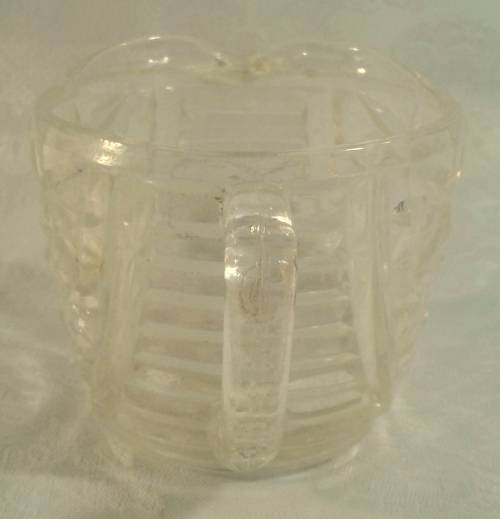 Lovely sugar creamer - pressed glass 1960's