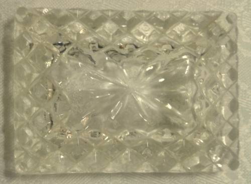 Vintage glass trinket box
