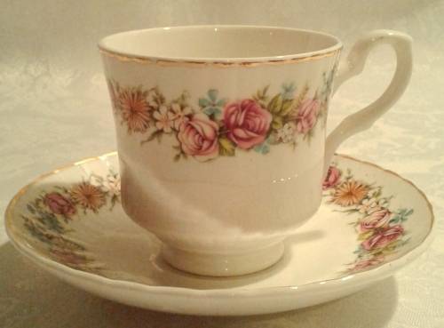 Charming Vintage Mayfair Duo - Bone China Made in England