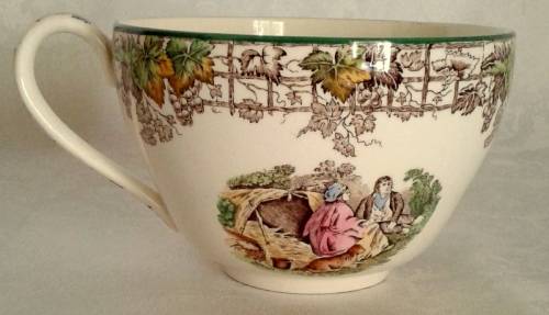 Unique Art Deco Oversized Tea Cup and Saucer Copeland - Spode's  Byron