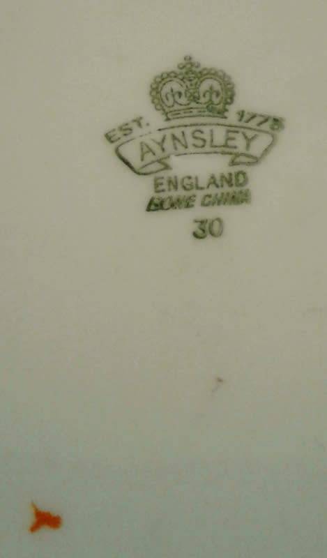 Vintage Aynsley Henley Breakfast Plate