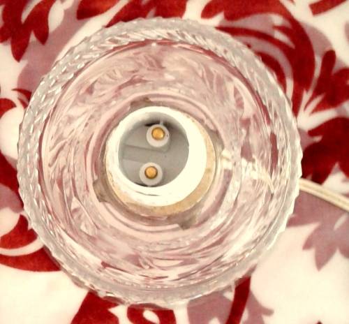 Magnificent Rose Cut Crystal Lamp (please read description)