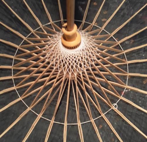 Contemporary Oriental Material Umbrella