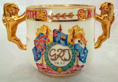 Their Majesties  George VI & Queen Elizabeth 1937 Crowned in Westminster Abbey May 12 1937