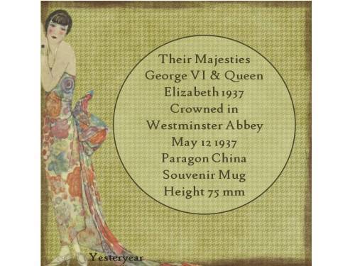 Their Majesties  George VI & Queen Elizabeth 1937 Crowned in Westminster Abbey May 12 1937