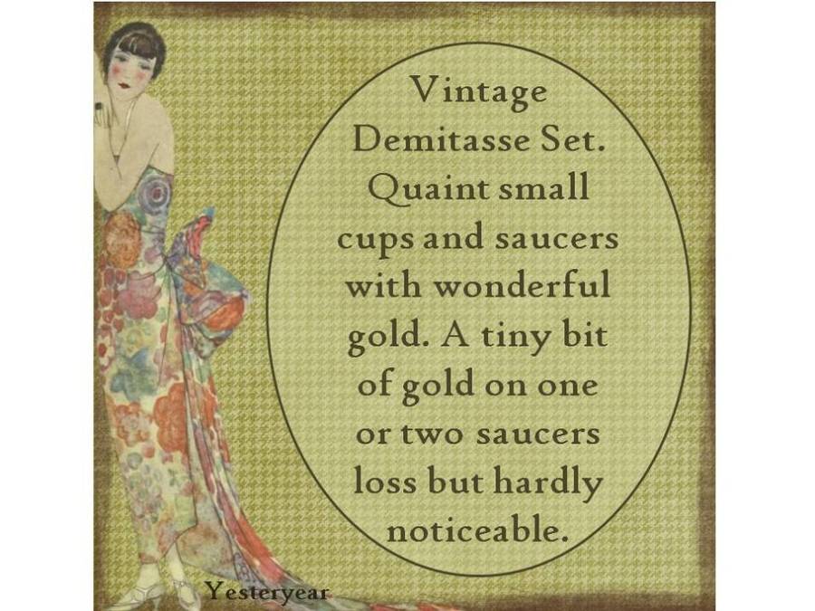 Vintage Demitasse Set