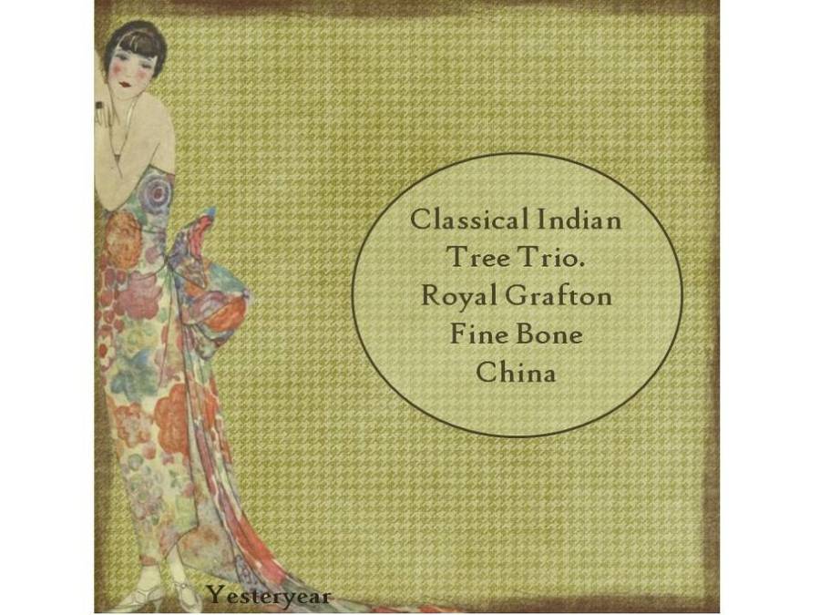 Classical Indian Tree Trio. Royal Grafton Fine Bone China