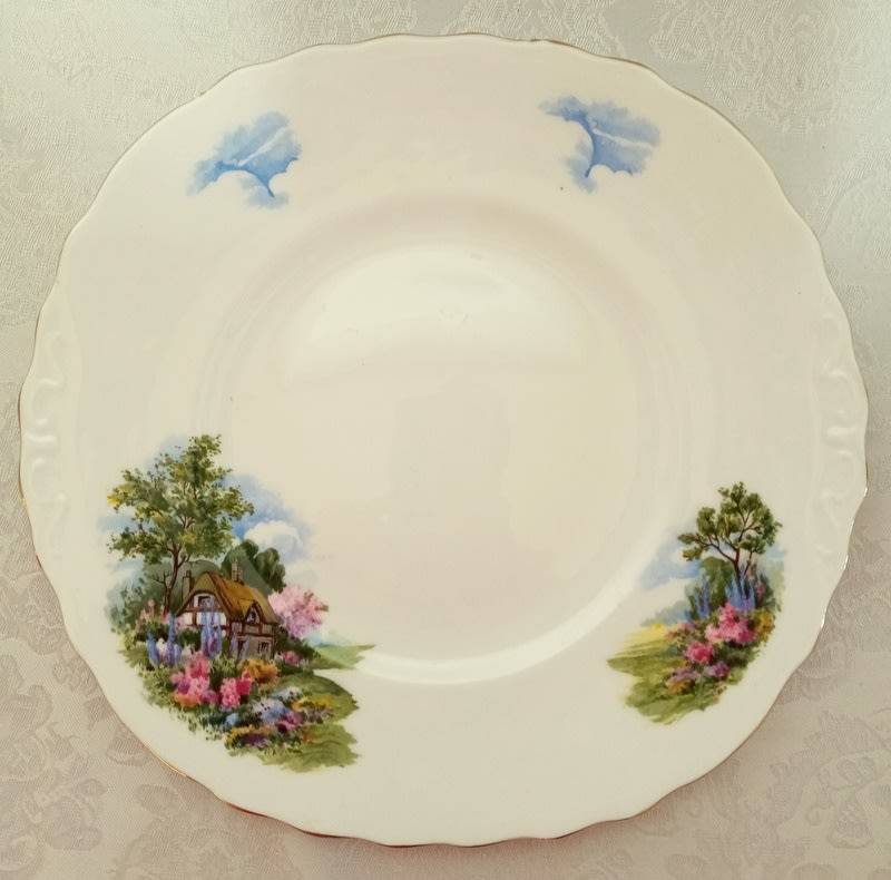 Royal Vale Large Bone China Cake Plate