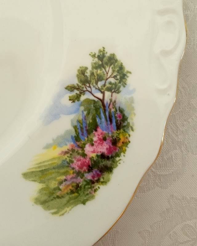Royal Vale Large Bone China Cake Plate