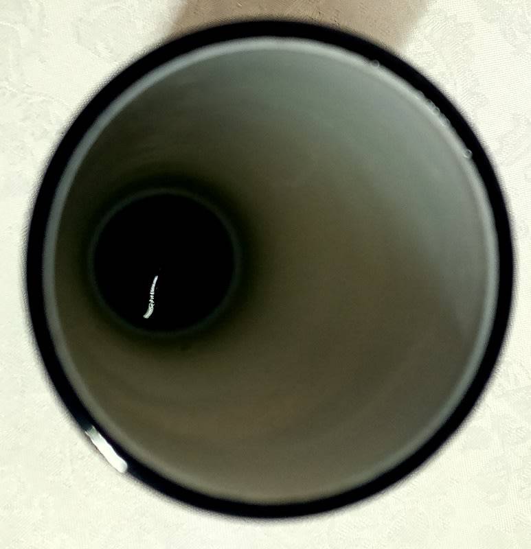 Italian Deep Grey Cylindrical Vase - Set of three