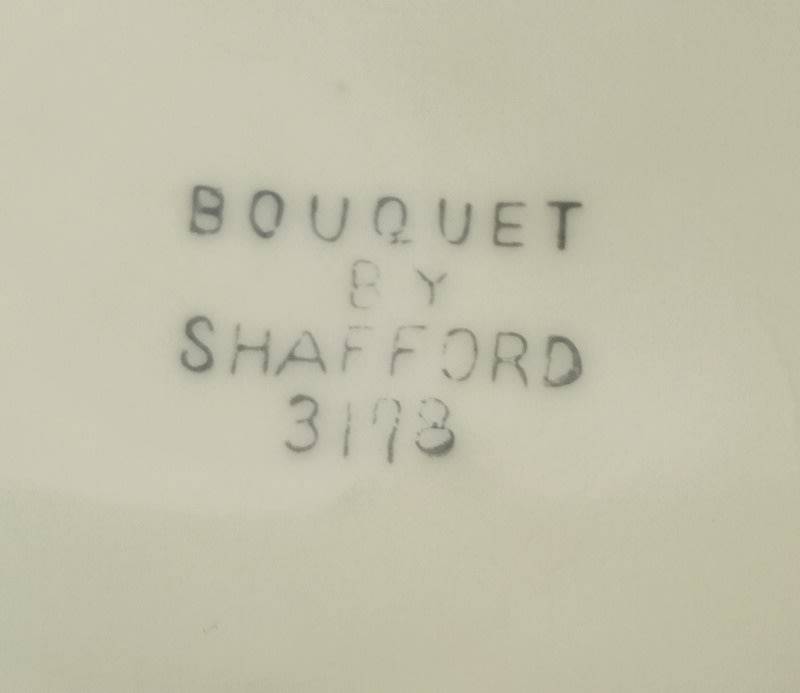 Vintage handled plate by Bouquet by Shafford 3178