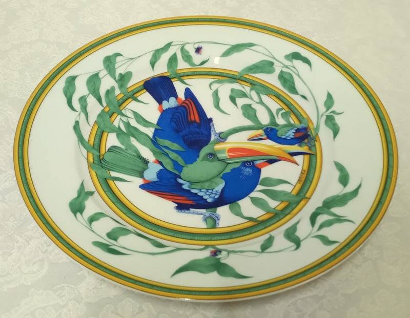 Collectable HERMES Toucans Plate