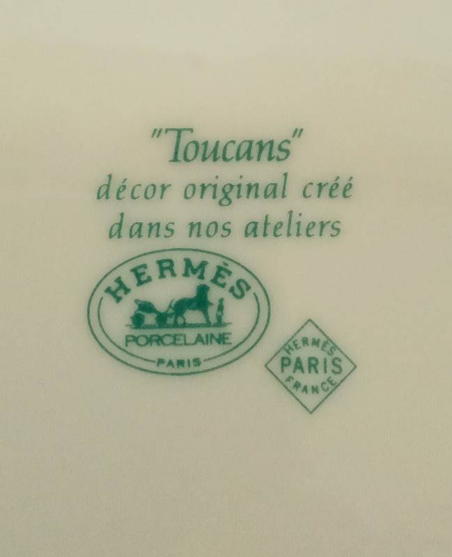 Collectable HERMES Toucans Plate