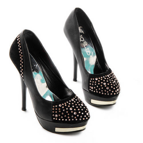 !!!NEW!!! Suede and Diamante Kitten Heels in Black (Size 2 - 6)