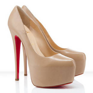 14cm High Heel Pumps in Nude