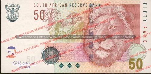 Gill Marcus First Issue Fifty Rand Prefix AB unc condition