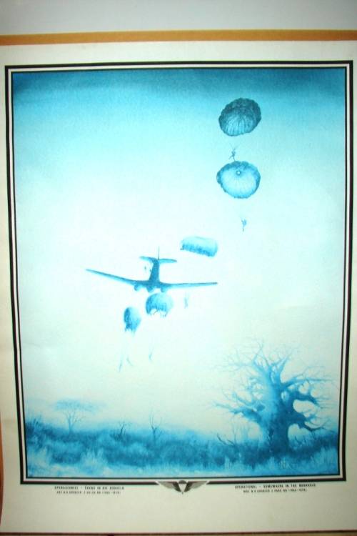 Unique print of Parabats BN in Operational situation during 70`s-80`s-somewhere in the Bushveld