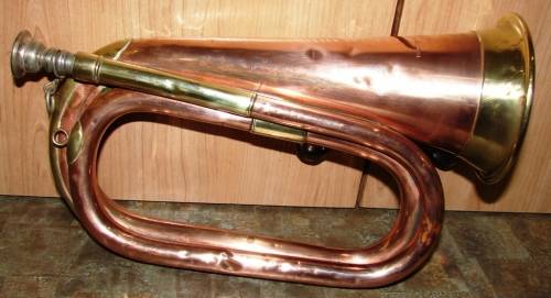 Vintage good quality Brass/Copper Bugle-Stamped Made by Taylor`s Company Cape Town