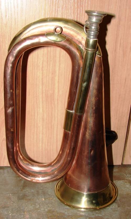 Vintage good quality Brass/Copper Bugle-Stamped Made by Taylor`s Company Cape Town
