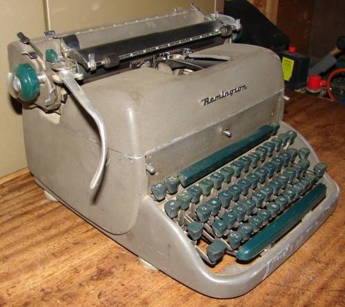 Antique Remington Rand-Made in USA Typewriter