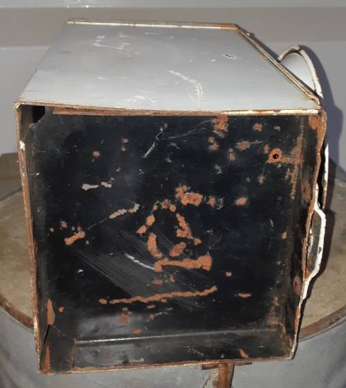 Vintage SA Railway Services SARS red one way Railway signal Lantern with inside  burner