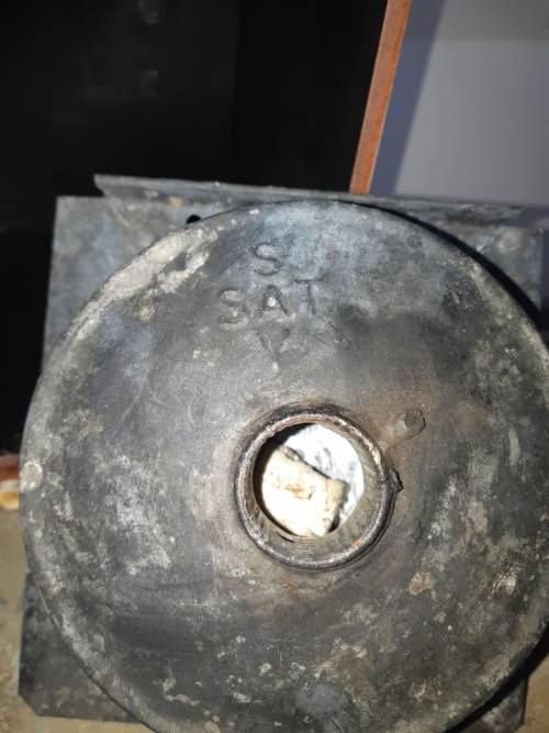 Vintage SA Railway Services SARS red one way Railway signal Lantern with inside  burner