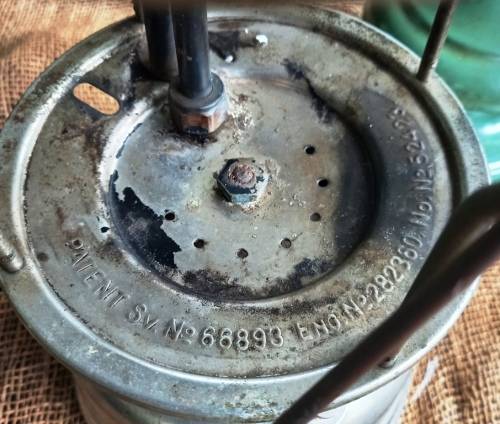 Vintage 1947 Primus 2010 Kerosene Pressure Lamp by BA Hoorth`s & Co Stockholm/Sweden