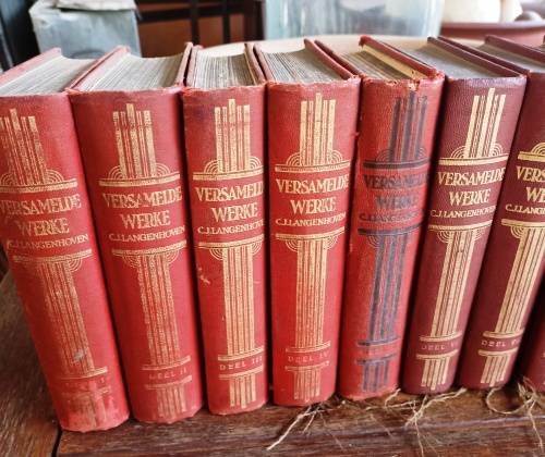 15 Copies of `CJ Langenhoven-Versamelde Werke` Vol I - XVI (Vol XV-missing-the 16th one)