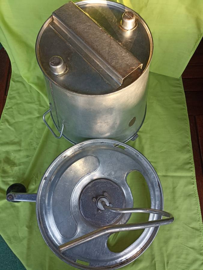 Vintage big bucket `TSP` Dough Mixer in good condition and working