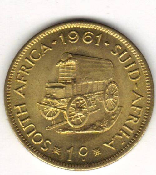 RSA 1961 CENT COIN THE FIRST RSA COIN!!