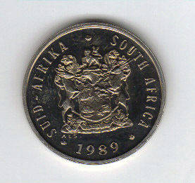 THE RARE UNC 5 CENT 1989  ONLY 58000 MINTED