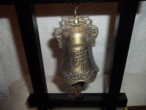 Oriental table bell - very detailed cast