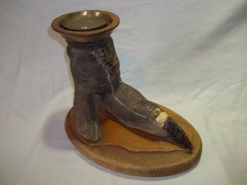 Genuine Ostrich Foot Ashtray