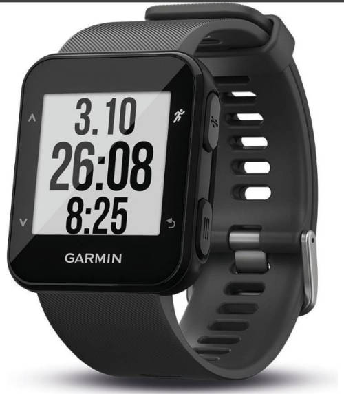 Garmin Forerunner 30 GPS Running Watch with Wrist-based Heart Rate (Slate Grey)