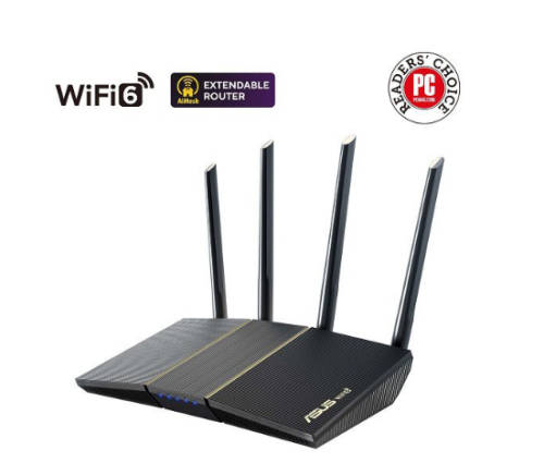 ASUS RT-AX57 AX3000 AiMesh Extendable Wifi 6 Router