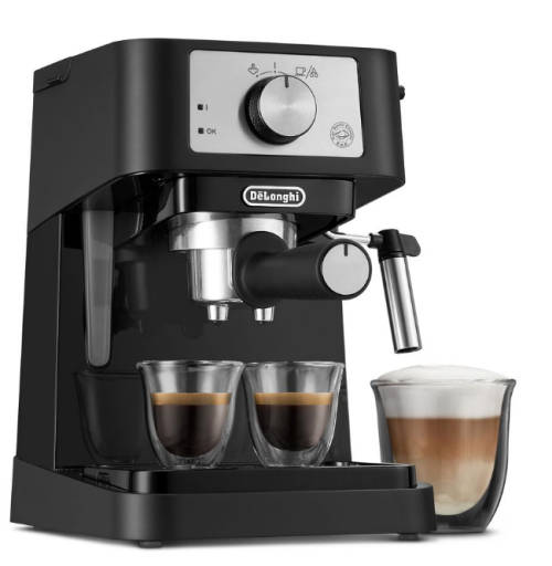 Delonghi - Stilosa Manual Pump Espresso Machine - EC260BK