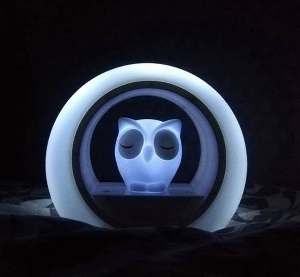 Zazu Night Light with Sound Sensor - Lou the Owl