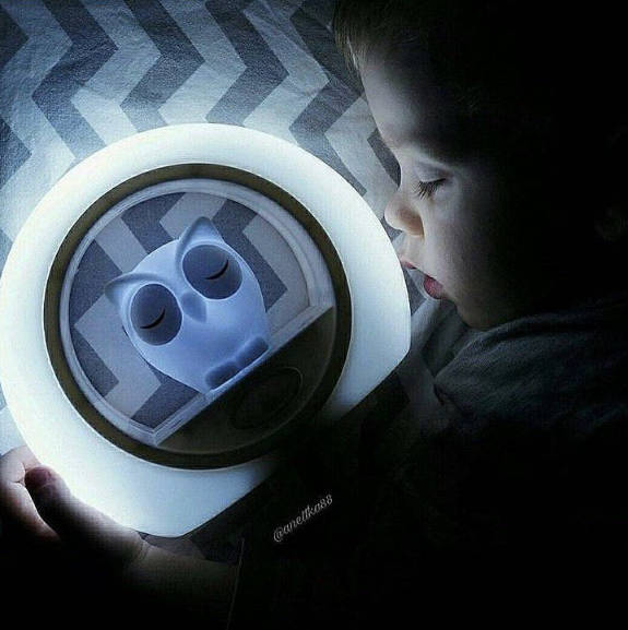 Zazu Night Light with Sound Sensor - Lou the Owl