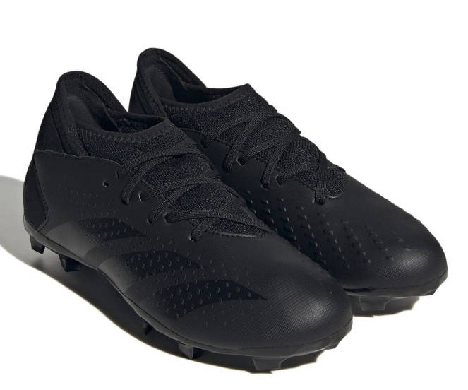 adidas Junior Predator Accuracy.3 Firm Ground Football Boots - Core Black - UK Junior 13