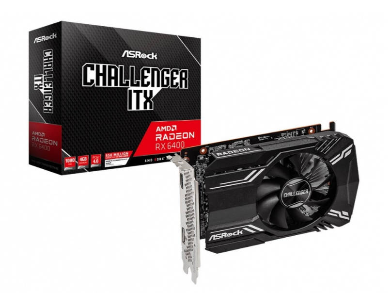 Asrock Challenger ITX RX 6400 4GB AMD Radeon RX 6400 GDDR6